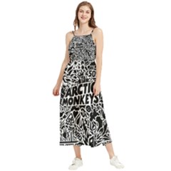 Arctic Monkeys Digital Wallpaper Pattern No People Creativity Boho Sleeveless Summer Dress by Sudhe