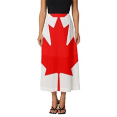 Canada Flag Canadian Flag View Classic Midi Chiffon Skirt