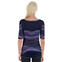 Abstract Wave Digital Design Space Energy Fractal Wide Neckline Tee View2