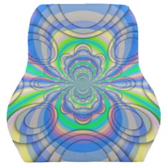 Fractal Geometry Mathematics Gradient Ovals Math Car Seat Back Cushion 