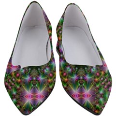 Kaleidoscope Digital Kaleidoscope Fractal Mirrored Women s Block Heels 