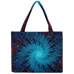 Spiral Stars Fractal Cosmos Explosion Big Bang Mini Tote Bag