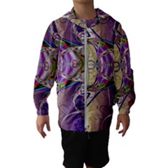 Fractal Abstract Digital Art Art Colorful Kids  Hooded Windbreaker