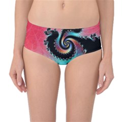 Fractals Abstract Art Digital Art Abstract Art Mid-waist Bikini Bottoms