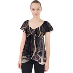 Tree Nature Landscape Forest Lace Front Dolly Top