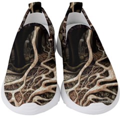 Tree Nature Landscape Forest Kids  Slip On Sneakers