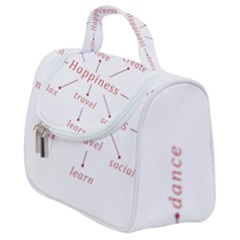 Happiness Typographic Style Concept Satchel Handbag by dflcprintsclothing