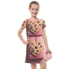 Cookies Valentine Heart Holiday Gift Love Kids  Cross Web Dress by danenraven
