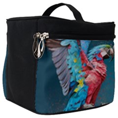 Birds Parrots Love Ornithology Species Fauna Make Up Travel Bag (big) by danenraven