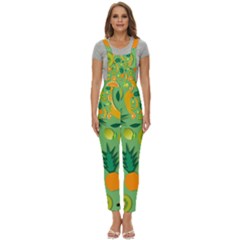 Fruit Tropical Pattern Design Art Pattern Women s Pinafore Overalls Jumpsuit