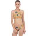 Fruits Tropical Pattern Design Art Racer Front Bikini Set View1