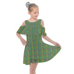 Geometry Kids  Shoulder Cutout Chiffon Dress by Sparkle