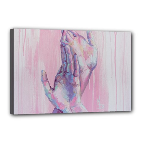 Conceptual Abstract Hand Painting  Canvas 18  X 12  (stretched) by MariDein