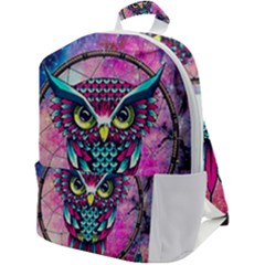 Owl Dreamcatcher Zip Up Backpack by Jancukart