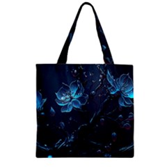 Ai Generated Cherry Blossom Blossoms Art Zipper Grocery Tote Bag