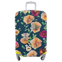 Charming Foliage – Watercolor Flowers Botanical Luggage Cover (medium) by GardenOfOphir
