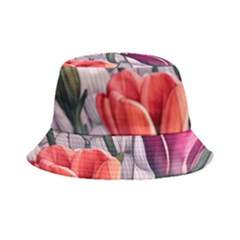 Color-infused Watercolor Flowers Bucket Hat by GardenOfOphir