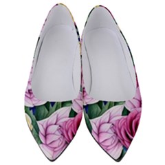 Cherished Watercolor Flowers Women s Low Heels by GardenOfOphir
