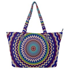 Kaleidoscope Geometric Circles Full Print Shoulder Bag