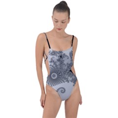 Apple Males Almond Bread Abstract Tie Strap One Piece Swimsuit by Ravend