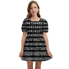 Pi Circle Diameter Circumference Ratio Radius Kids  Short Sleeve Dolly Dress by Ravend