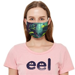 Rainforest Jungle Cartoon Animation Background Cloth Face Mask (adult)
