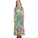 Flower Spring Background Blossom Bloom Nature Kids  Satin Sleeveless Maxi Dress View1