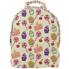 Happy Birthday Cupcake Pattern Lollipop Flat Design Mini Full Print Backpack