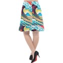 Ai Generated Waves Ocean Sea Tsunami Nautical Arts Fishtail Chiffon Skirt View2