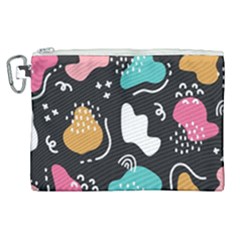 Art Pattern Design Background Print Canvas Cosmetic Bag (xl)