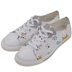 Art Pattern Design Wallpaper Background Print Men s Low Top Canvas Sneakers