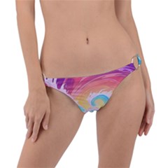 Ai Generated Waves Ocean Sea Tsunami Nautical Ring Detail Bikini Bottoms