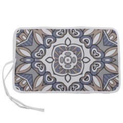 Flower Art Decorative Mandala Pattern Ornamental Pen Storage Case (m) by Ravend