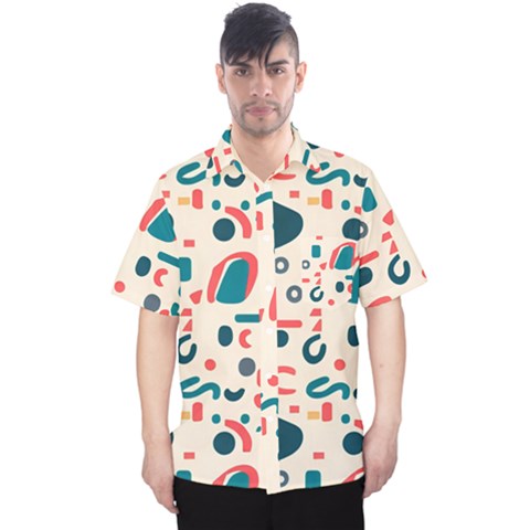 Shapes Pattern  Men s Hawaii Shirt by Sobalvarro