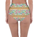 Flower Fabric Fabric Design Fabric Pattern Art Reversible High-Waist Bikini Bottoms View4