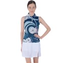 Flowers Pattern Floral Ocean Abstract Digital Art Women s Sleeveless Polo Tee View1