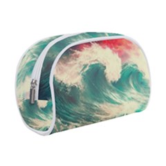 Storm Tsunami Waves Ocean Sea Nautical Nature Painting Make Up Case (small) by Ravend