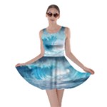 Thunderstorm Storm Tsunami Waves Ocean Sea Skater Dress