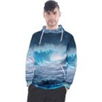 Thunderstorm Storm Tsunami Waves Ocean Sea Men s Pullover Hoodie