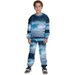 Thunderstorm Storm Tsunami Waves Ocean Sea Kids  Sweatshirt set