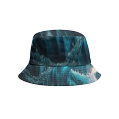 Tsunami Waves Ocean Sea Water Rough Seas 3 Inside Out Bucket Hat (kids)