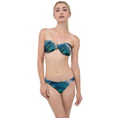 Tsunami Waves Ocean Sea Water Rough Seas 2 Classic Bandeau Bikini Set by Ravend