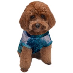 Tsunami Waves Ocean Sea Water Rough Seas 2 Dog T-shirt by Ravend