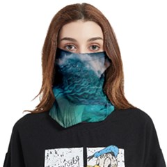 Tsunami Waves Ocean Sea Water Rough Seas 2 Face Covering Bandana (two Sides) by Ravend