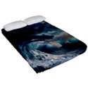 Tsunami Waves Ocean Sea Water Rough Seas 5 Fitted Sheet (Queen Size) View2