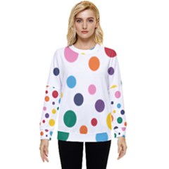 Polka Dot Hidden Pocket Sweatshirt by 8989