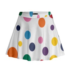 Polka Dot Mini Flare Skirt by 8989