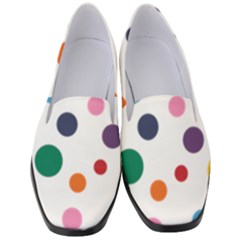 Polka Dot Women s Classic Loafer Heels