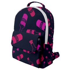 Wine Wine Bottles Background Graphic Flap Pocket Backpack (small)