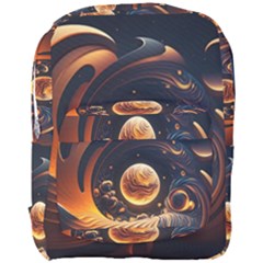 Ai Generated Swirl Space Design Fractal Light Abstract Full Print Backpack